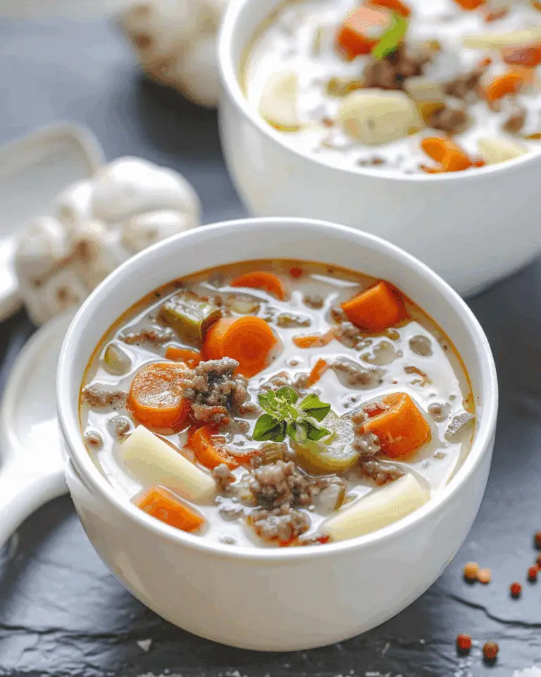 Crockpot Cheeseburger Soup