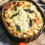 Easy Boursin Chicken Orzo Bake