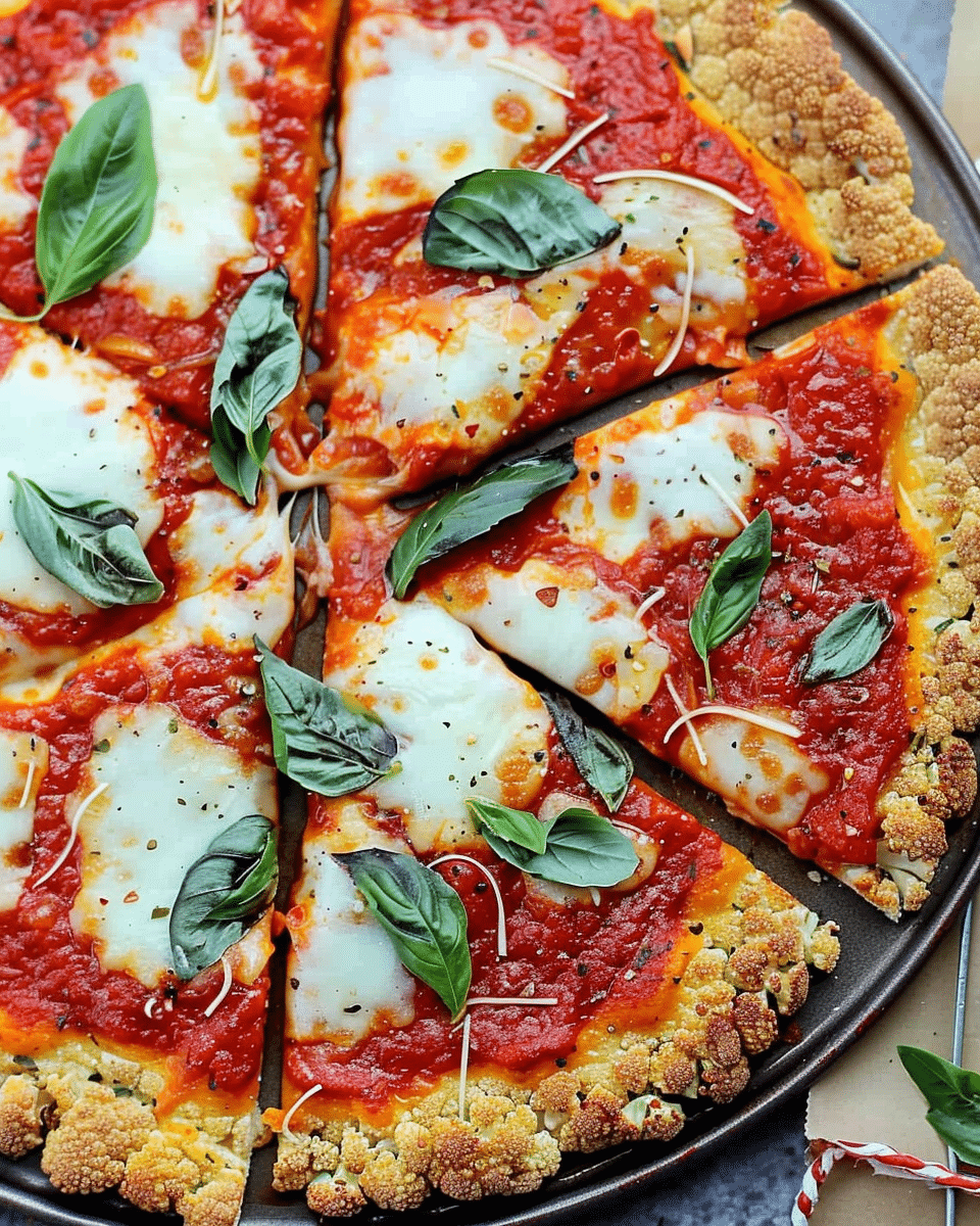 Easy Homemade Cauliflower Pizza
