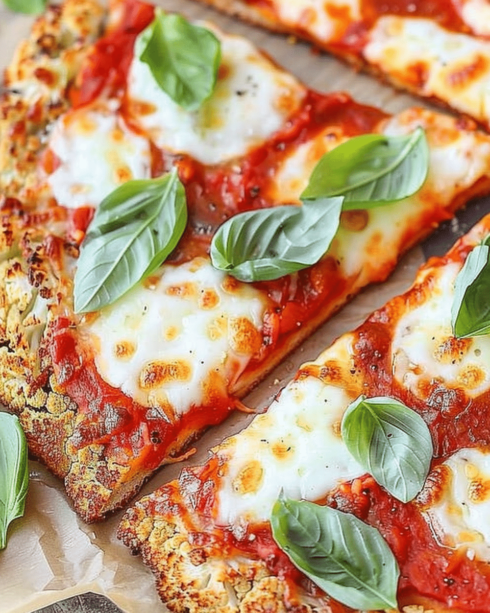 Easy Homemade Cauliflower Pizza