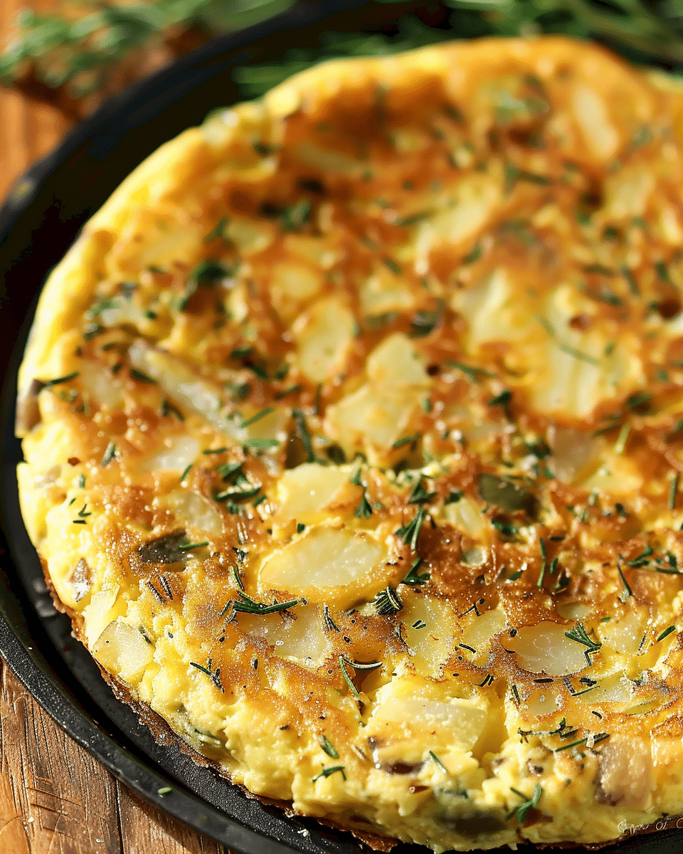 Easy Potato Omelet Recipe