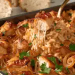 French Onion Chicken And Rice Casserole
