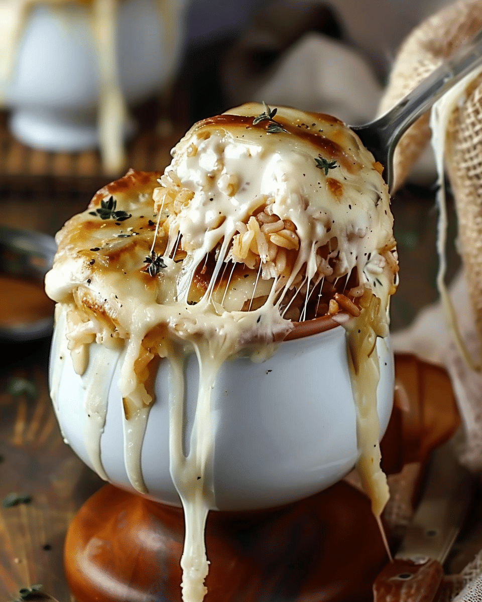 French Onion Chicken And Rice Casserole