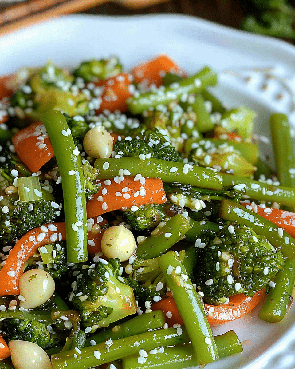 Garlic Butter Stir-Fried Vegetables With Broccoli and Mushrooms