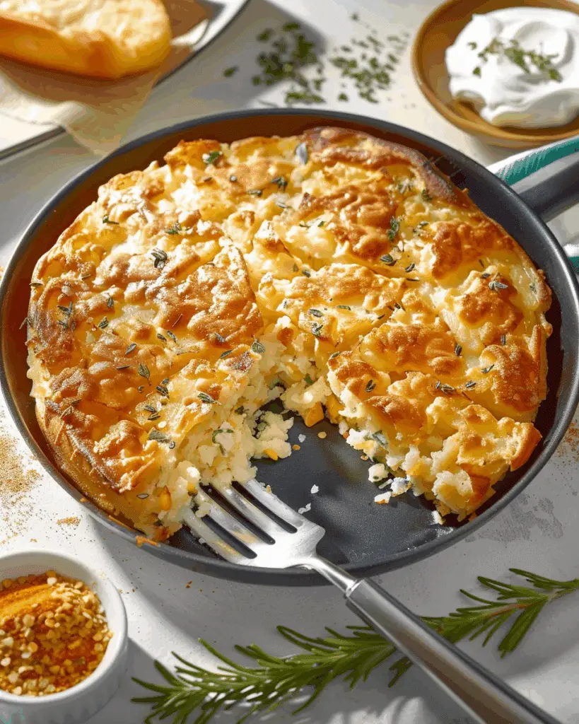 Classic Cheesy Potatoes With A Garlic Herb Twist