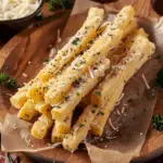 Garlic Parmesan Herb Butter Polenta Fries with Lemon Aioli