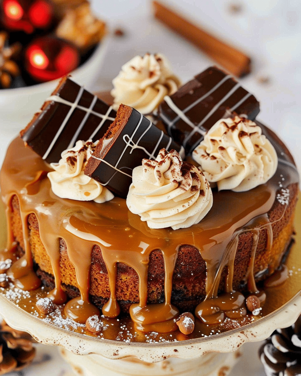 Gingerbread Cake with Caramel