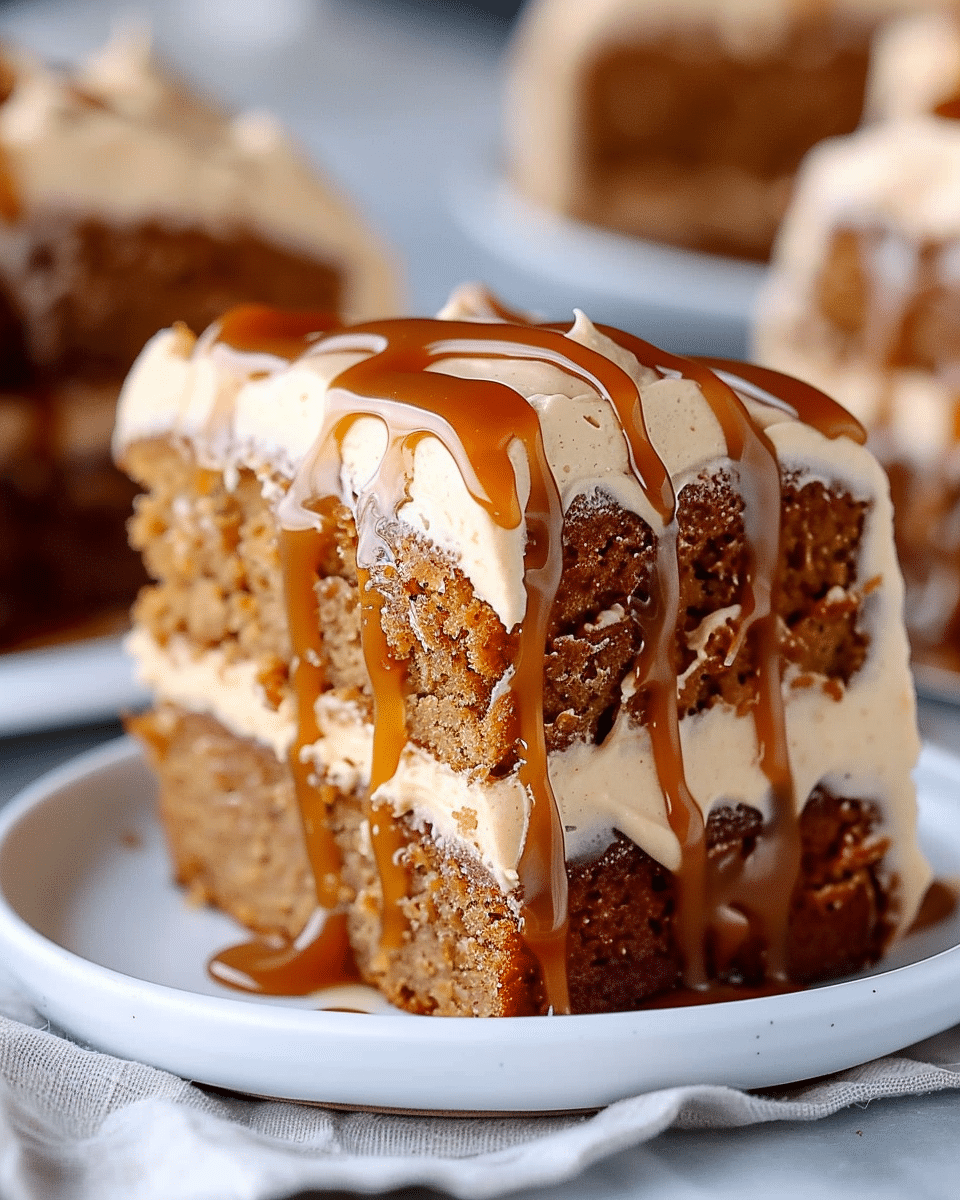 Gingerbread Cake with Caramel