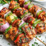 Grilled Pineapple Chicken Kebabs