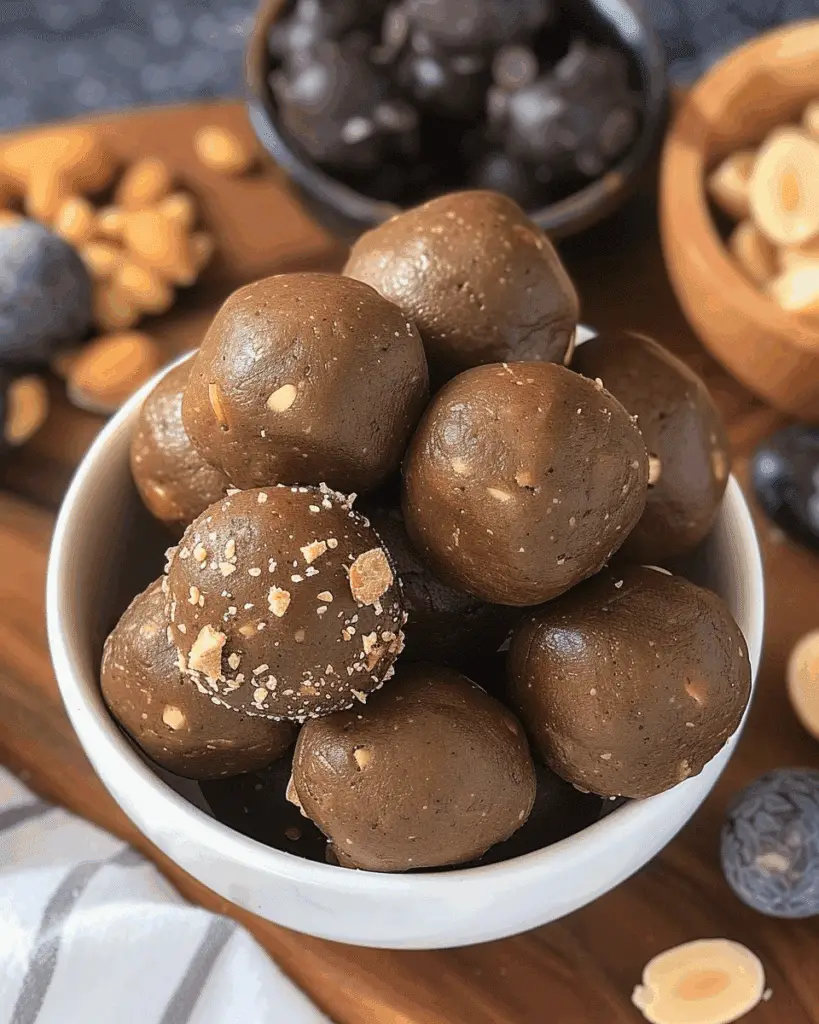 Healthy Chocolate Peanut Butter Balls