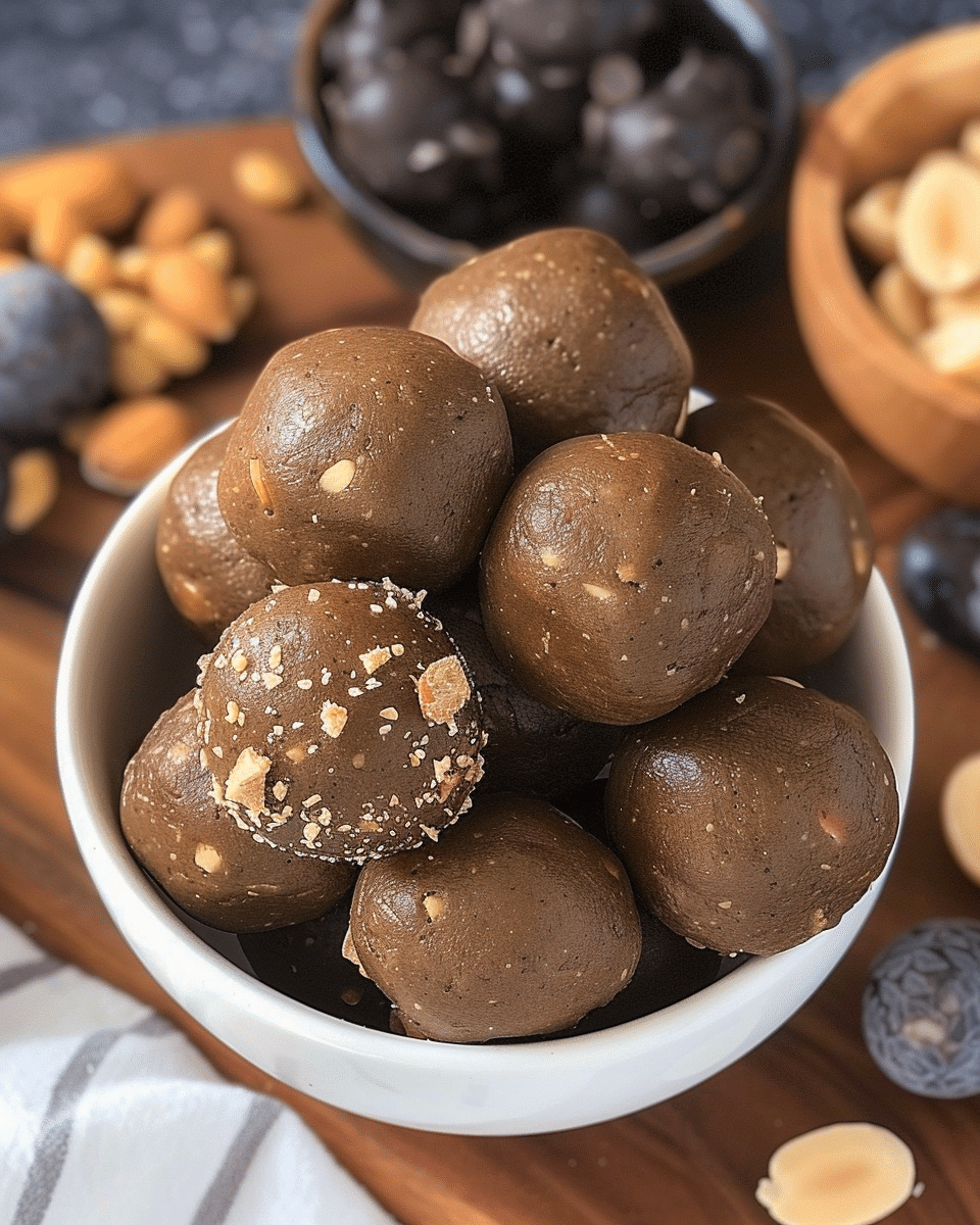Healthy Chocolate Peanut Butter Balls