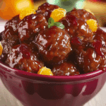 Holiday Cranberry Orange Meatballs