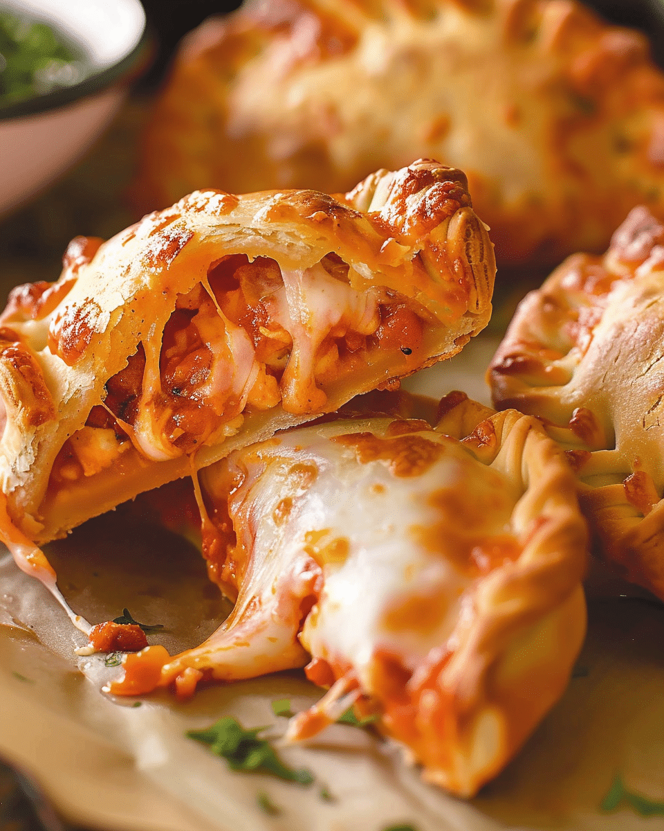 Homemade Easy Cheesy Pizza Pockets