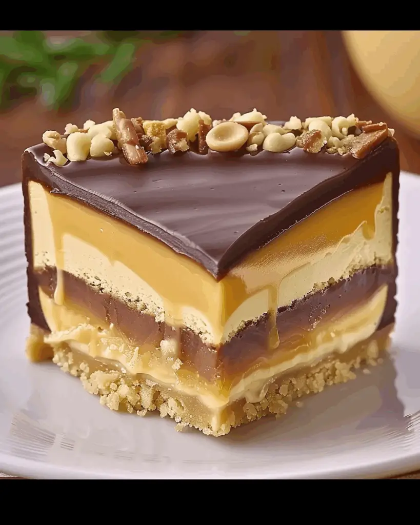 Homemade No-Bake Twix Cheesecake