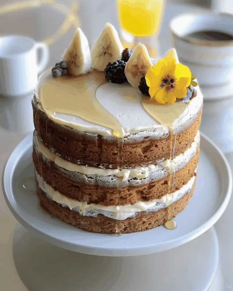 Honey Cake with Dark Cream
