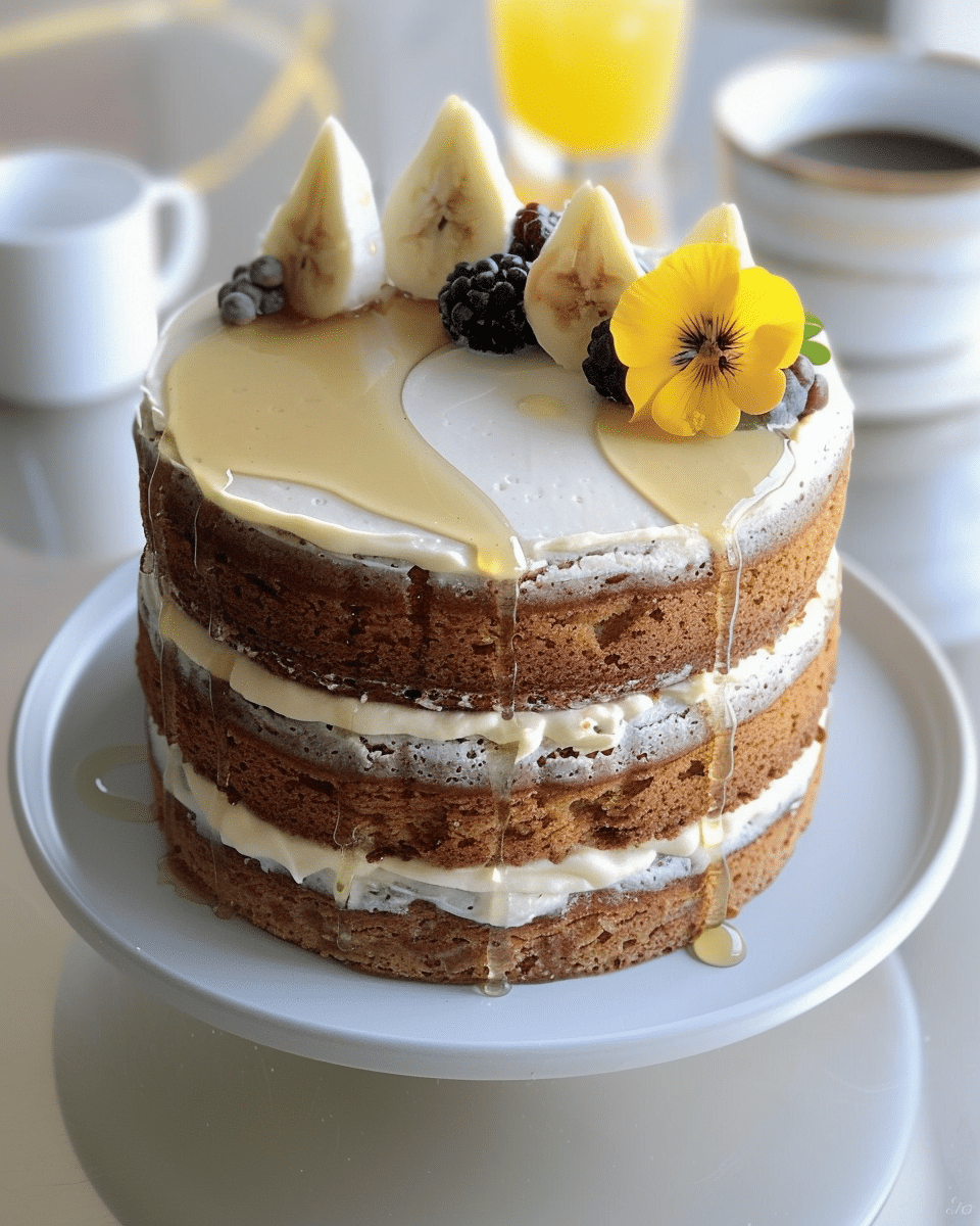 Honey Cake with Dark Cream