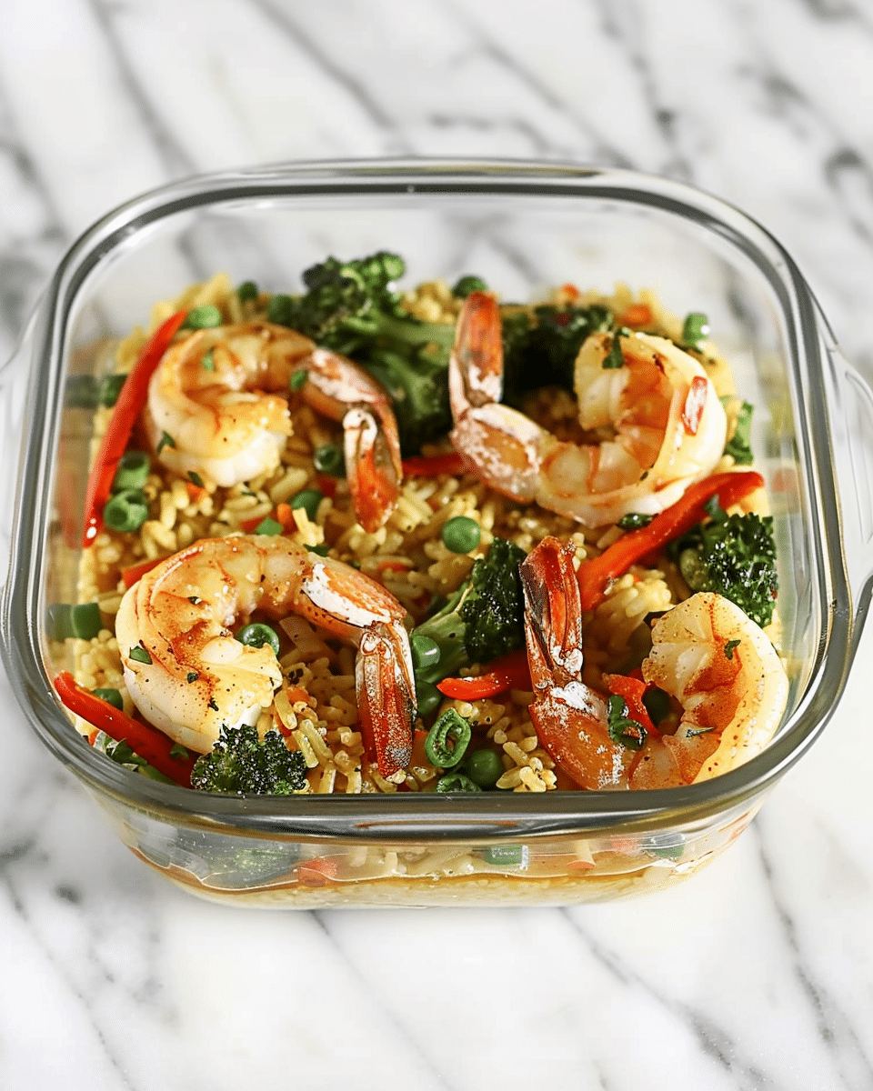 Honey Sriracha Shrimp Meal Prep
