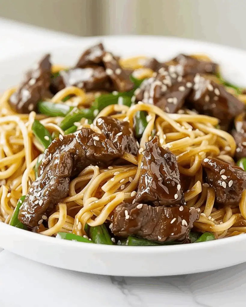 Honey & Sesame Beef Noodles
