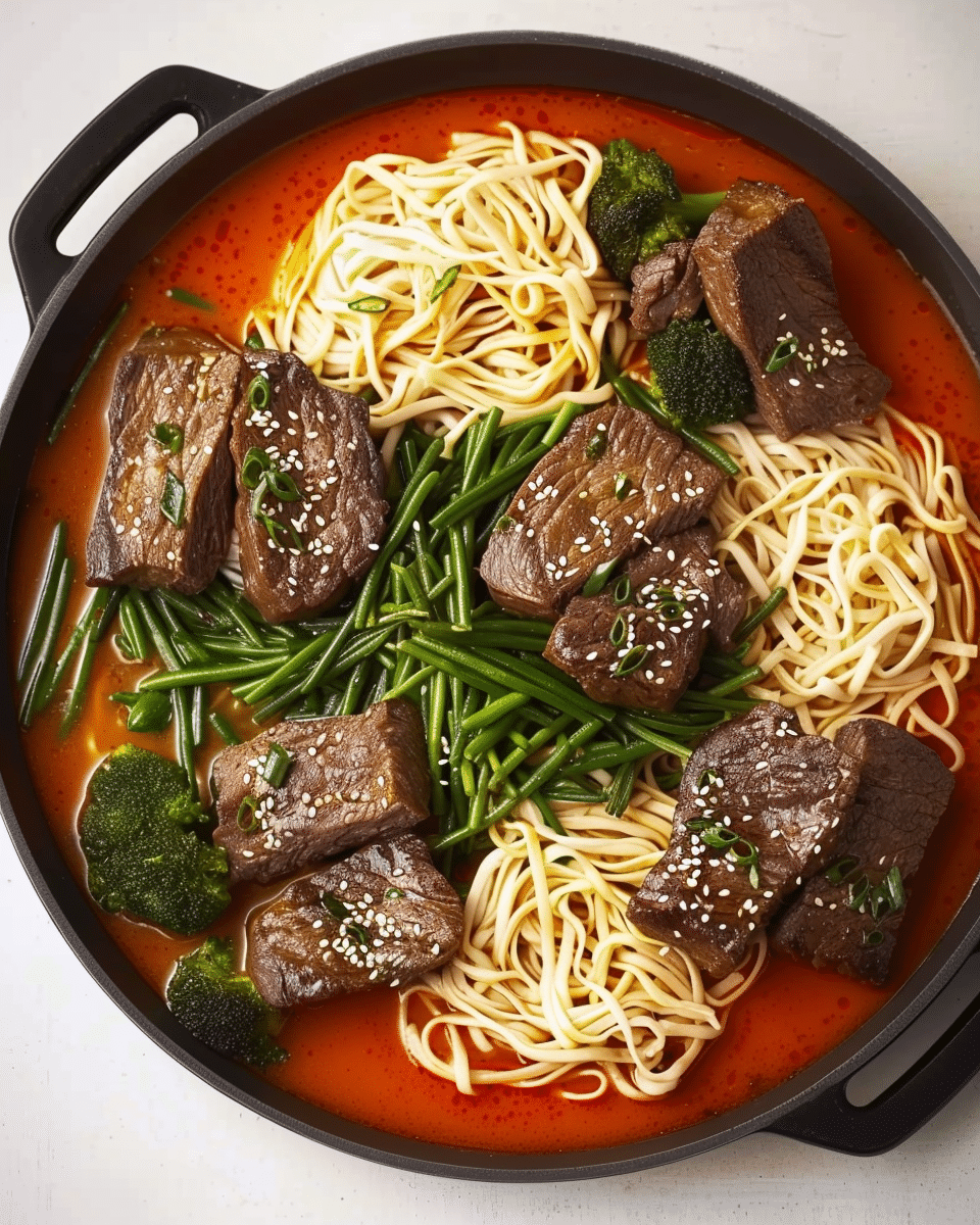 Honey & Sesame Beef Noodles