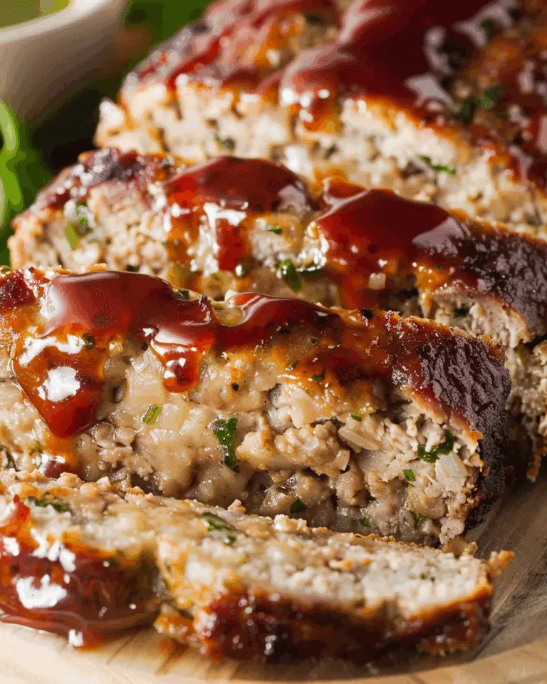 Garlic Parmesan Chicken Meatloaf