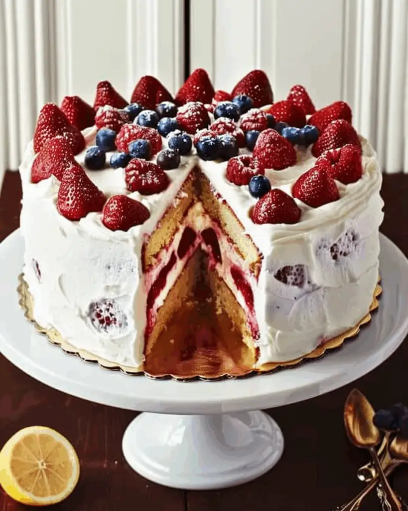 Lemon and Raspberry Cake