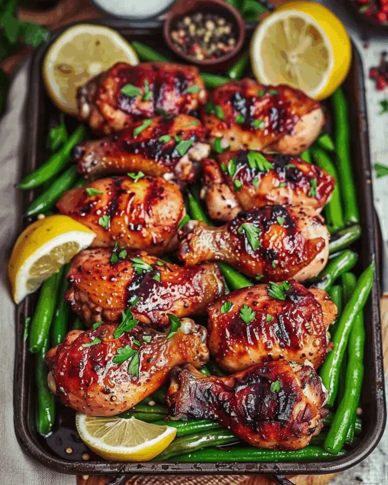 Lemon Garlic Butter Chicken and Green Beans