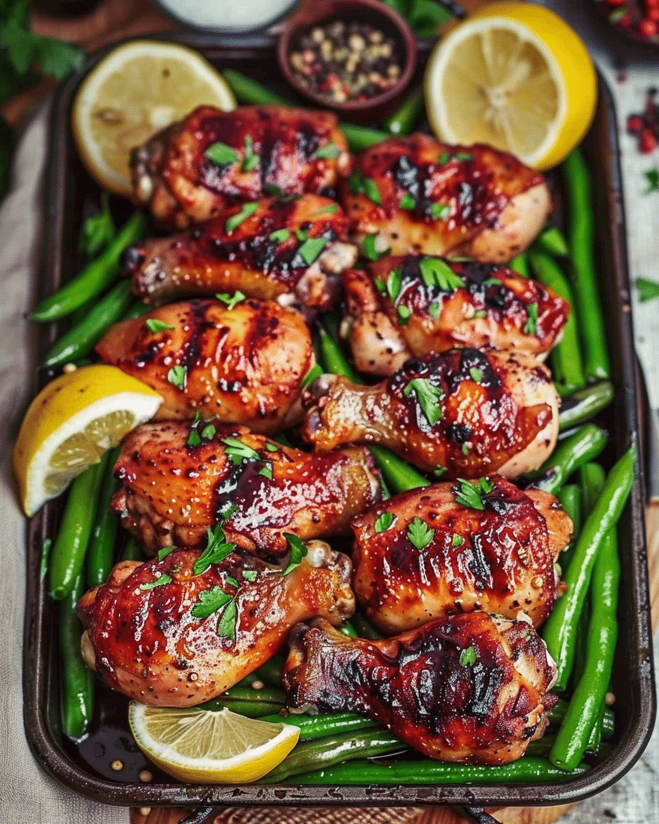 Lemon Garlic Butter Chicken and Green Beans