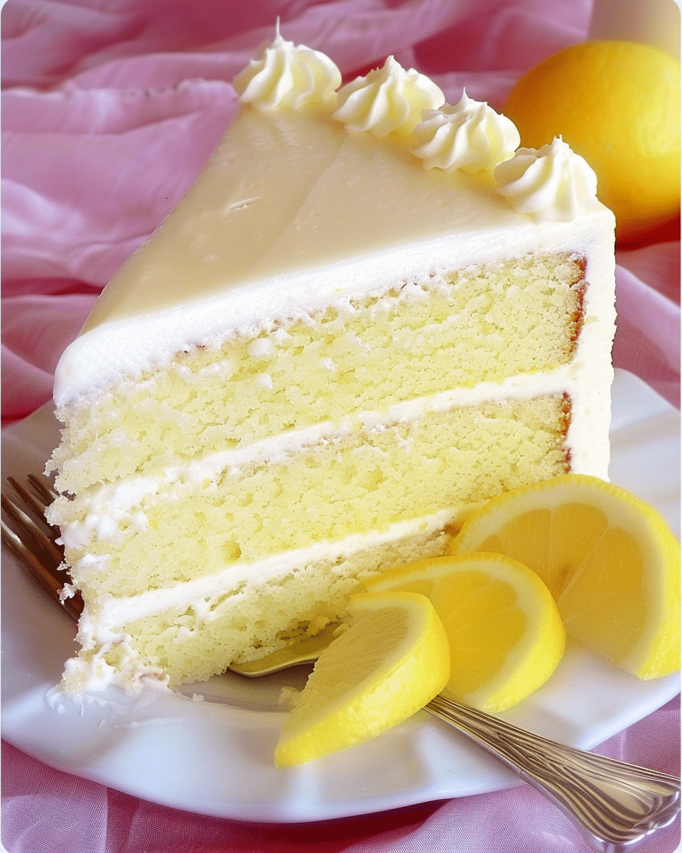 Lemon White Velvet Cake