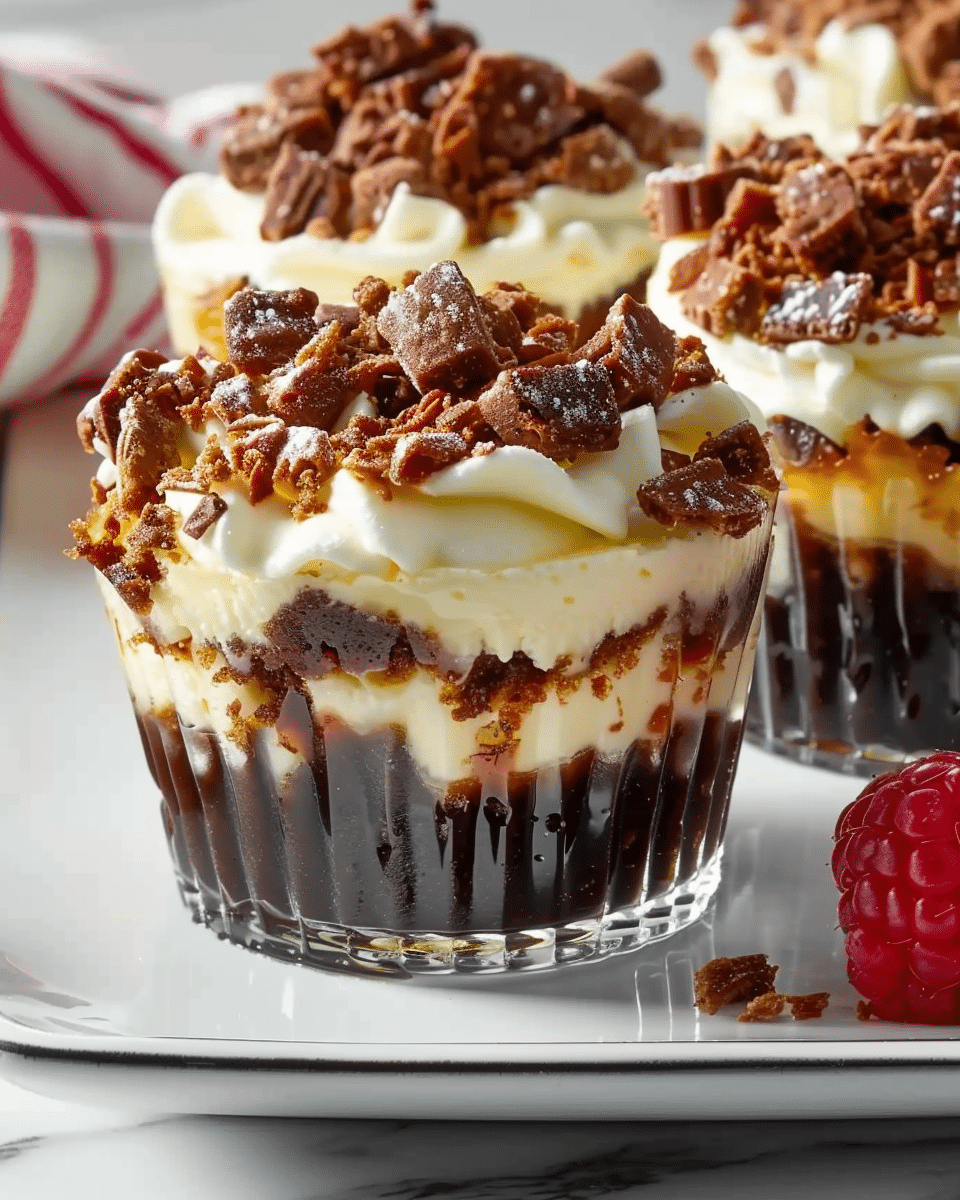 Loaded Brownie Cheesecake Cups