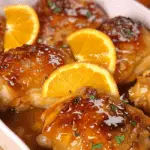 Maple Orange Glazed Chicken Quarters