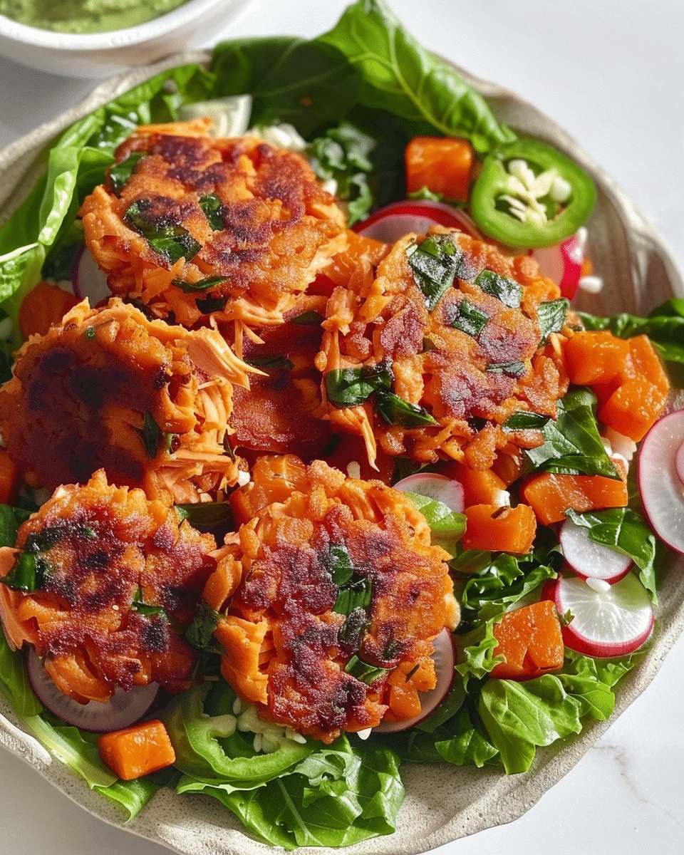 Mediterranean Salmon Spinach Patties