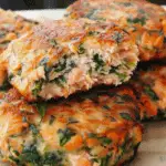 The Best Mediterranean Salmon Spinach Patties