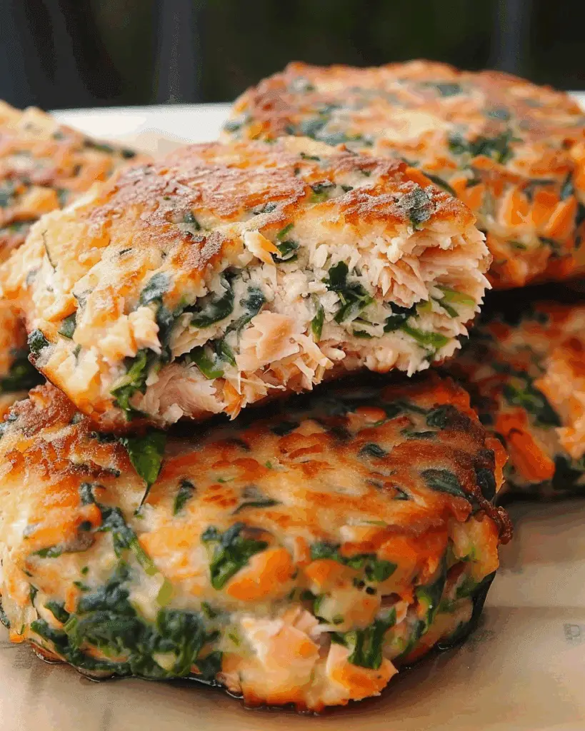 The Best Mediterranean Salmon Spinach Patties