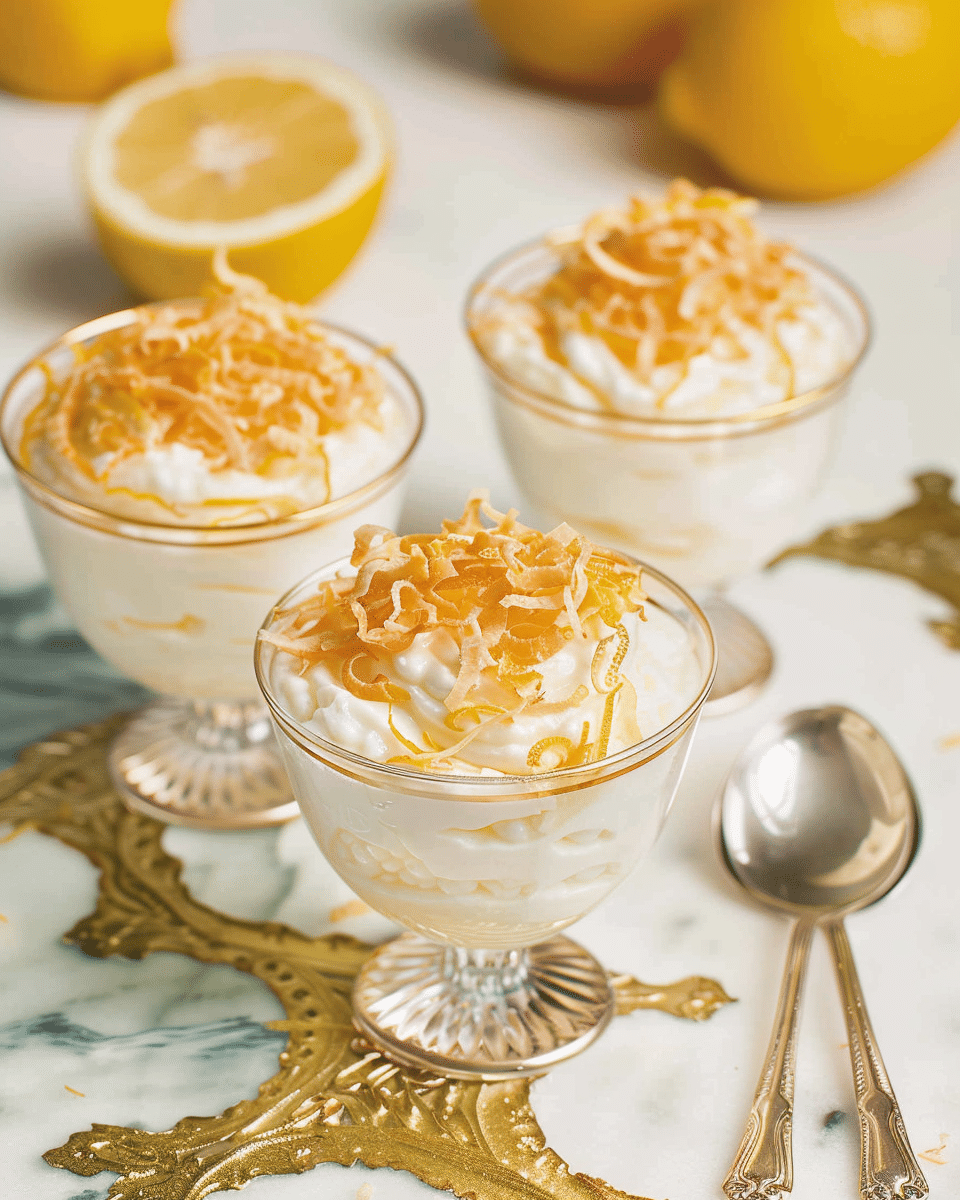 Meyer Lemon Coconut Panna Cotta