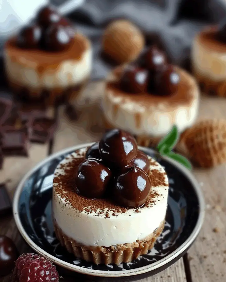 Mini No-Bake Malteser Cheesecakes