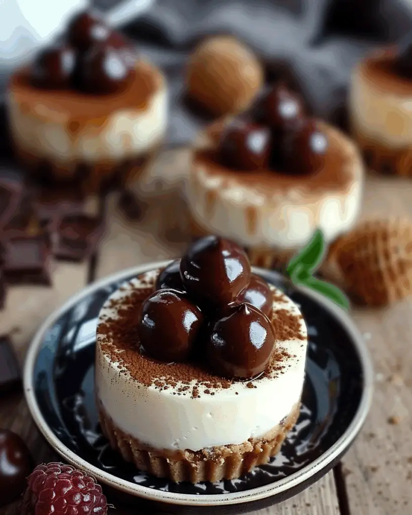 Mini No-Bake Malteser Cheesecakes