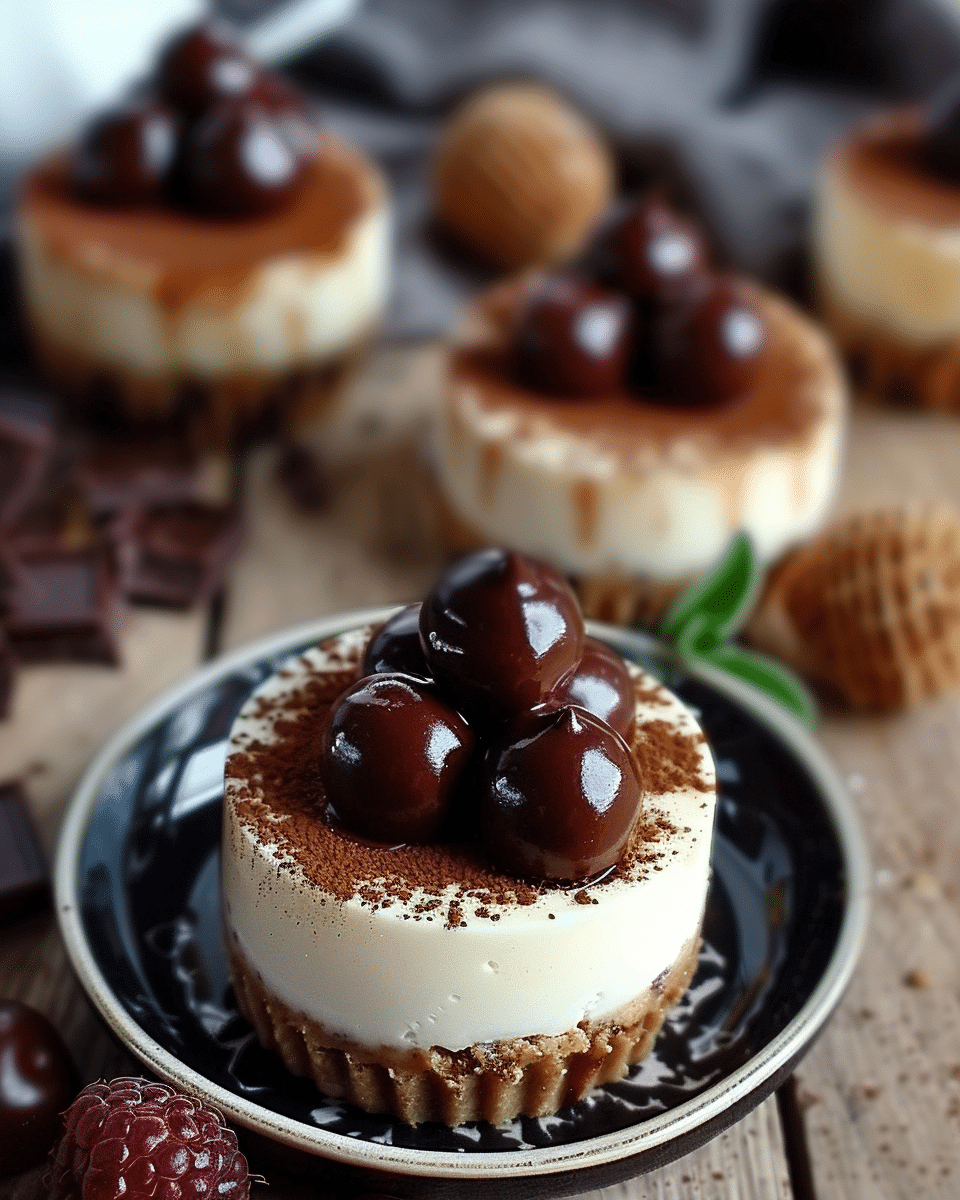 Mini No-Bake Malteser Cheesecakes