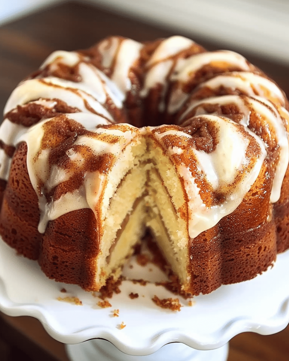 Moist Cinnamon Swirl Bundt Cake