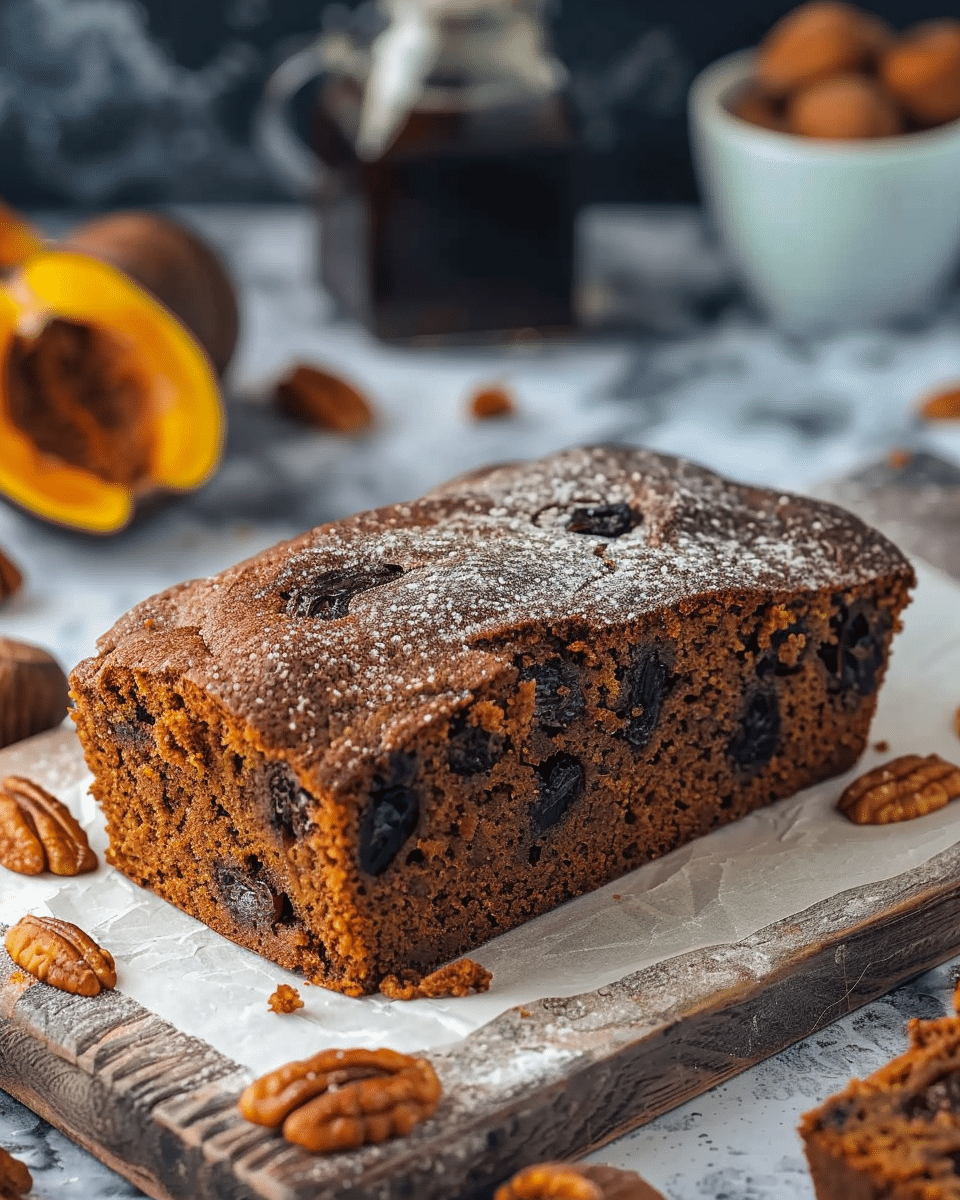 Rich Espresso and Date Cake with Crunchy Walnuts