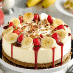 No-Bake Banana Split Cheesecake