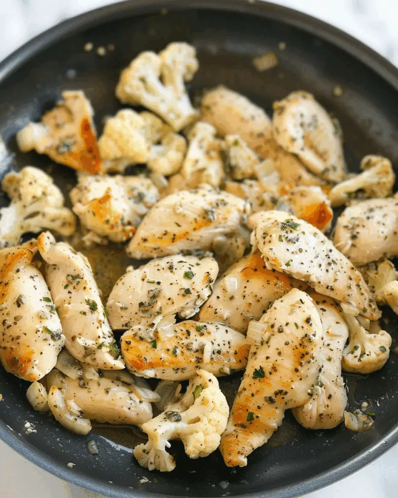 One-Pan Garlic Butter Chicken and Cauliflower
