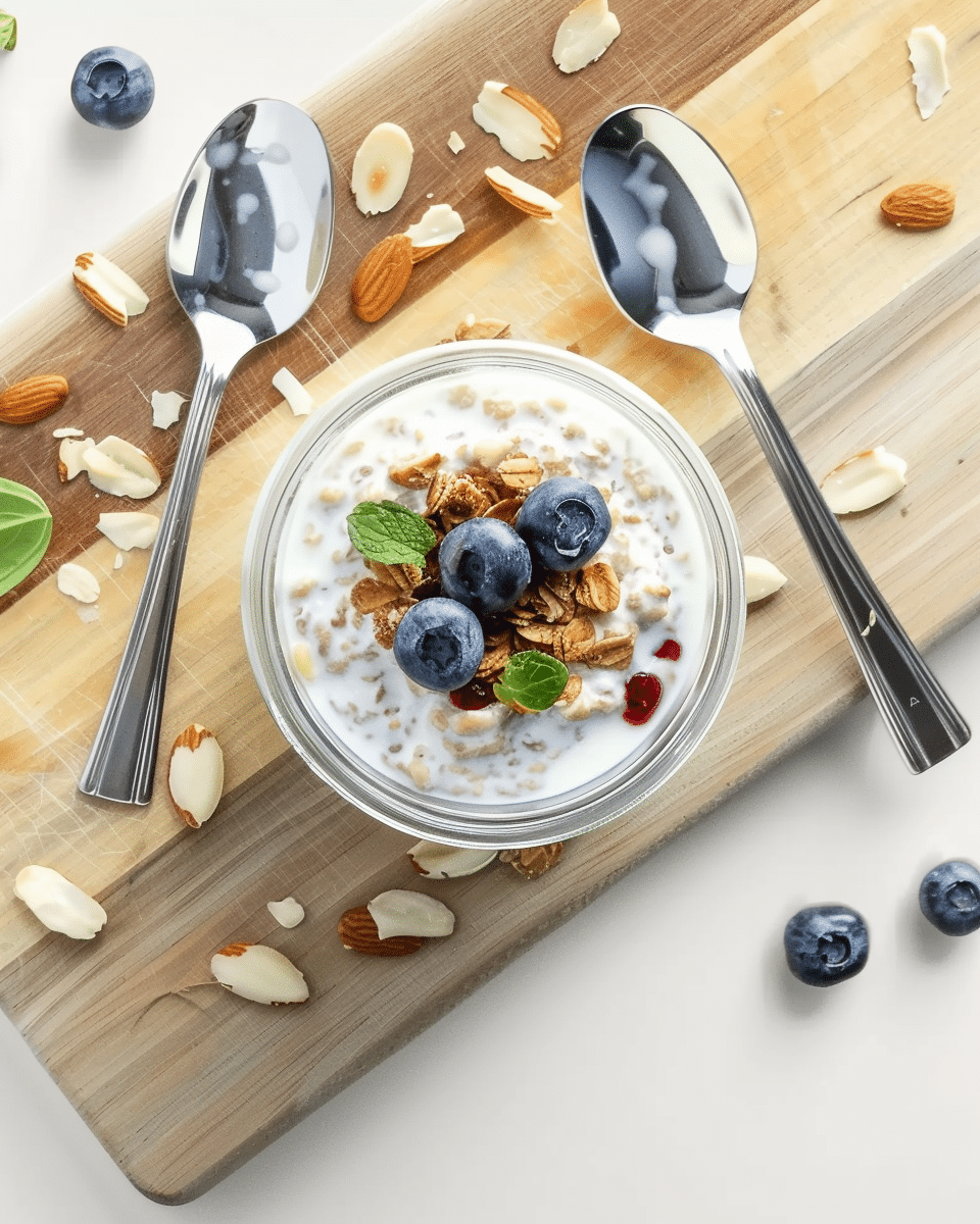 Overnight Blueberry Almond Oats