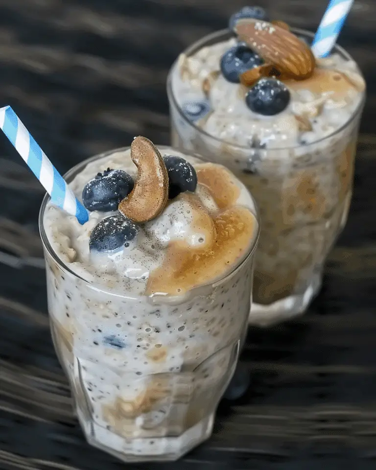 Overnight Blueberry Almond Oats