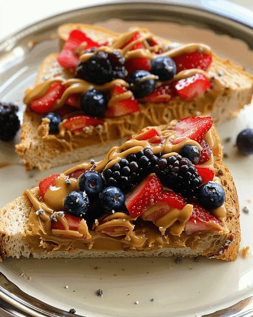 Peanut Butter and Berry Toast