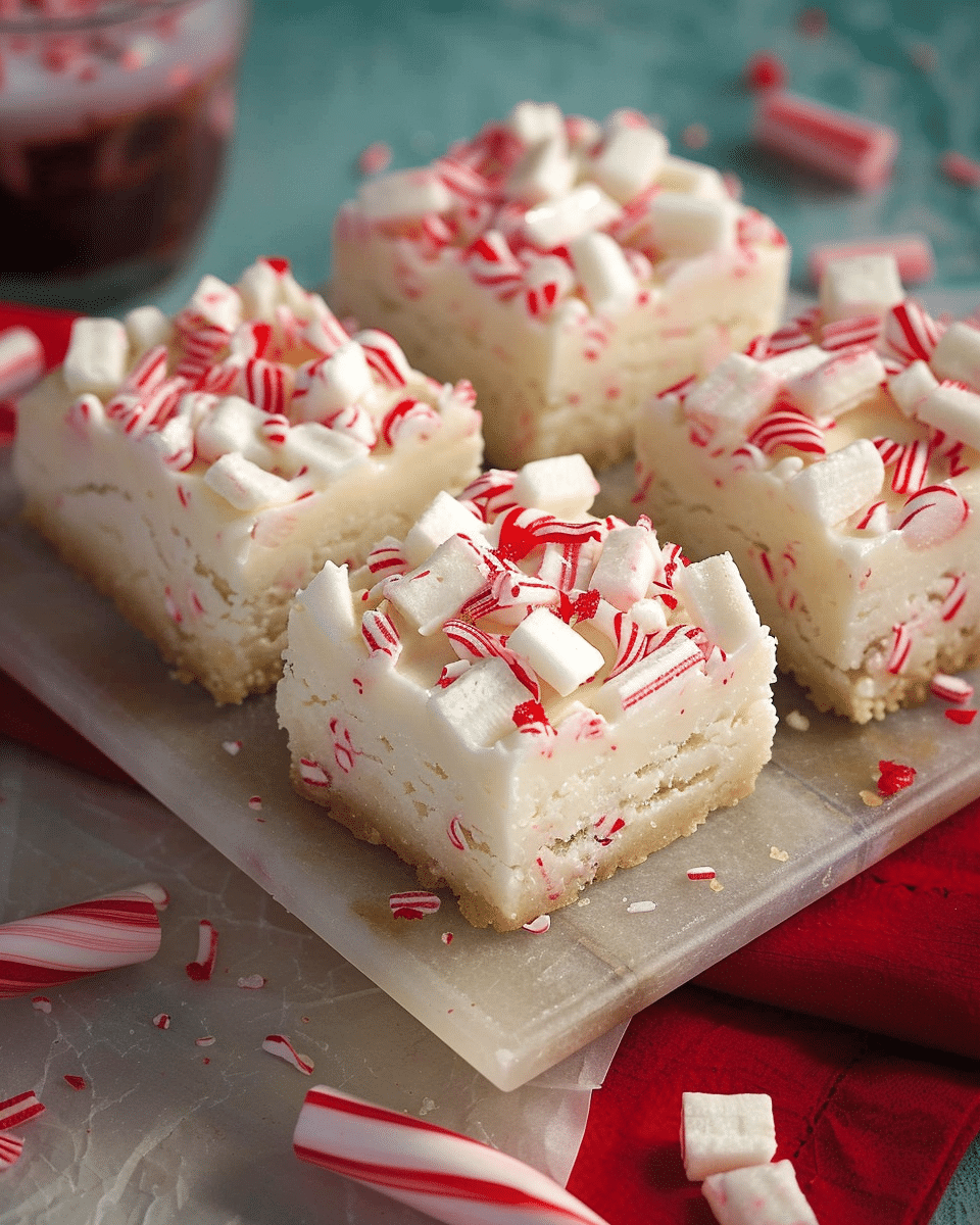 Peppermint Sugar Cookie Bars