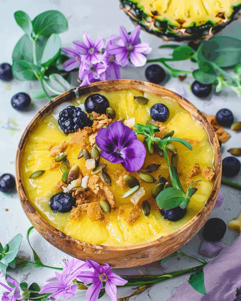Pineapple Ginger Smoothie Bowl