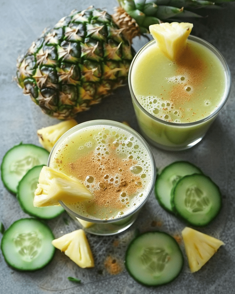 Pineapple and Cucumber Juice