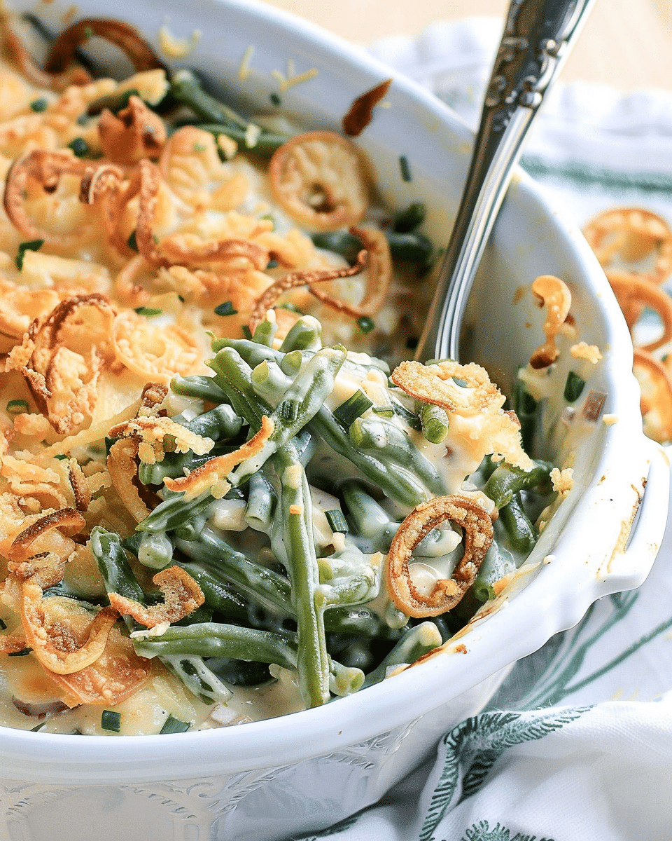 Rachel’s Homemade Green Bean Casserole