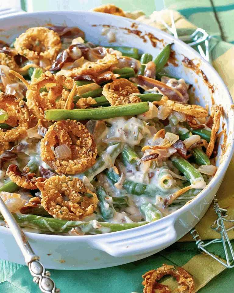 Rachel’s Homemade Green Bean Casserole