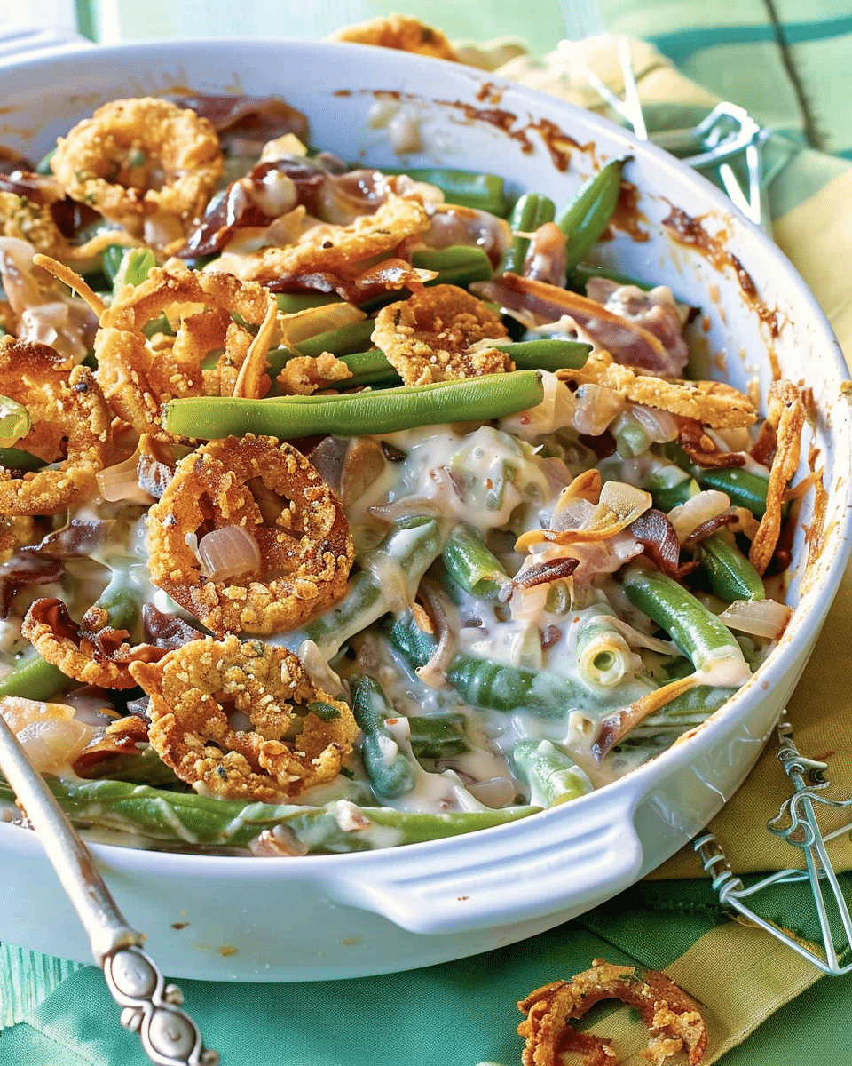 Rachel’s Homemade Green Bean Casserole
